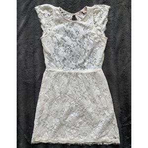 Guess white lace mini dress
